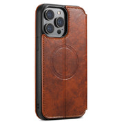 Case For Iphone Bank Card Holder Magnetic Leather - Dluxeries