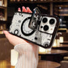 Case For iPhone Circuit Board Texture Lens Holder Magnetic Plating Frame Lens Film - Dluxeries