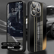 Case For iPhone Fashion Sports Car Style Glass Lens Film Business Shockproof - Dluxeries