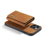 Case For IPhone Magnetic Detachable Card Holder P Leather Wallet Bank Card Cover