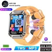 Smart Watch 3 in 1 Wireless Headset 4GB Touch Screen - Dluxeries
