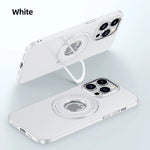 Case For iPhone Luxury Bracket Magnetic Metal Stand