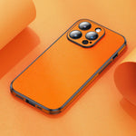 Case For iPhone PU Leather Phone Lens Glass Shockproof Silicone