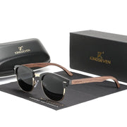 Handmade Black Walnut Wooden Sunglasses Eyewear Women - Dluxeries