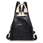 High Quality Leather Women Backpack Large Capacity - Dluxeries