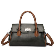High Quality Soft Leather Vintage Women Handbag - Dluxeries