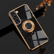 Plating Magnetic Case For Samsung Galaxy Cover With Ring Holder - Dluxeries