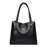 Soft genuine leather bags for women with large capacity